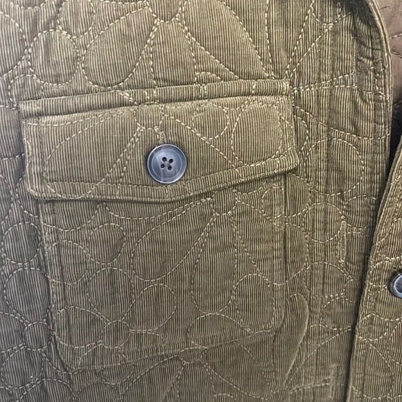 Madewell Green Quilted Cropped Jacket - Picture 3 of 6